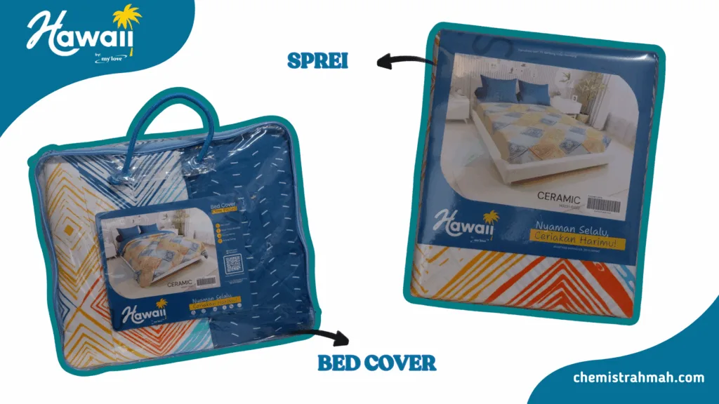 Ciptakan Tidur Berkualitas Dimulai dari Sprei Hawaii by My Love yang Nyaman 1 Bedcover dan Sprei Ceramic dari Hawaii by My Love