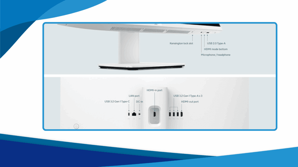 Ciptakan Ruang Kerja Estetik bagi IRT Multitasking bersama ASUS AiO V400 Series 1 Port Modern AiO PC V400 ASUS